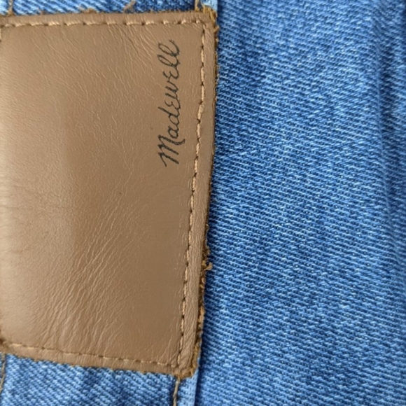 Madewell 10" High Rise Button Blue Jeans 25 Petite - Picture 4 of 5